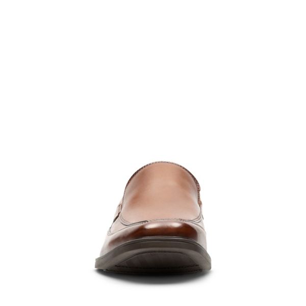 Clarks Mens Tilden Free Loafers Dark Brown | CA-9431275